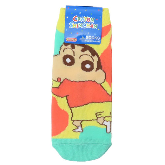 クレヨンしんちゃん 女性用靴下 レディースソックス しんのすけ ふりむき スモールプラネット キャラックス 大人向け アニメキャラクター グッズ メール便可 シネマコレクション