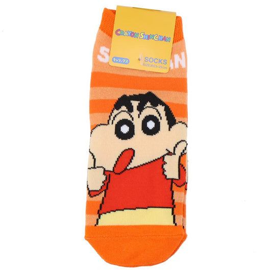 クレヨンしんちゃん 女性用靴下 レディースソックス サムズアップ スモールプラネット キャラックス 大人向け アニメキャラクター グッズ メール便可 シネマコレクション