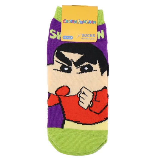 クレヨンしんちゃん 女性用靴下 レディースソックス 劇画 スモールプラネット キャラックス 大人向け アニメキャラクター グッズ メール便可 シネマコレクション