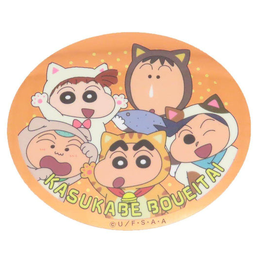 クレヨンしんちゃん ダイカットシール キャラクターステッカー ねこ スモールプラネット ダイカットビニールステッカー デコシール 耐水性 アニメキャラクター グッズ メール便可 シネマコレクション