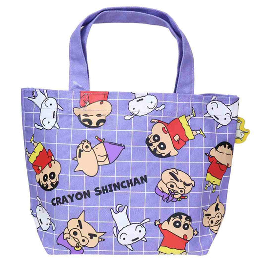 クレヨンしんちゃん ランチバッグ カラーマチ付バッグ トリオ チェック スモールプラネット お弁当かばん アニメキャラクター グッズ メール便可 シネマコレクション