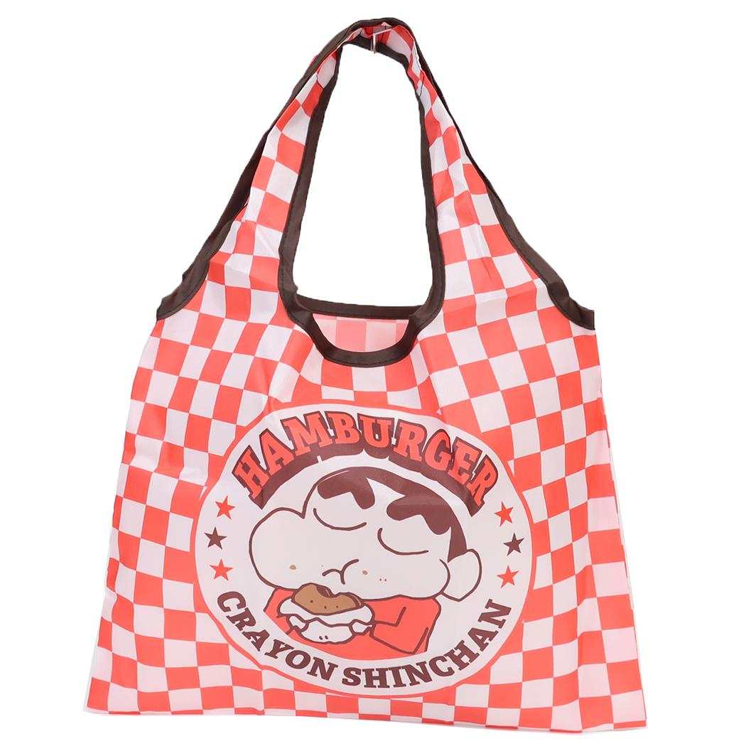 クレヨンしんちゃん エコバッグ ミニショッピングバッグ ハンバーガー スモールプラネット お買い物かばん アニメキャラクター グッズ メール便可 シネマコレクション