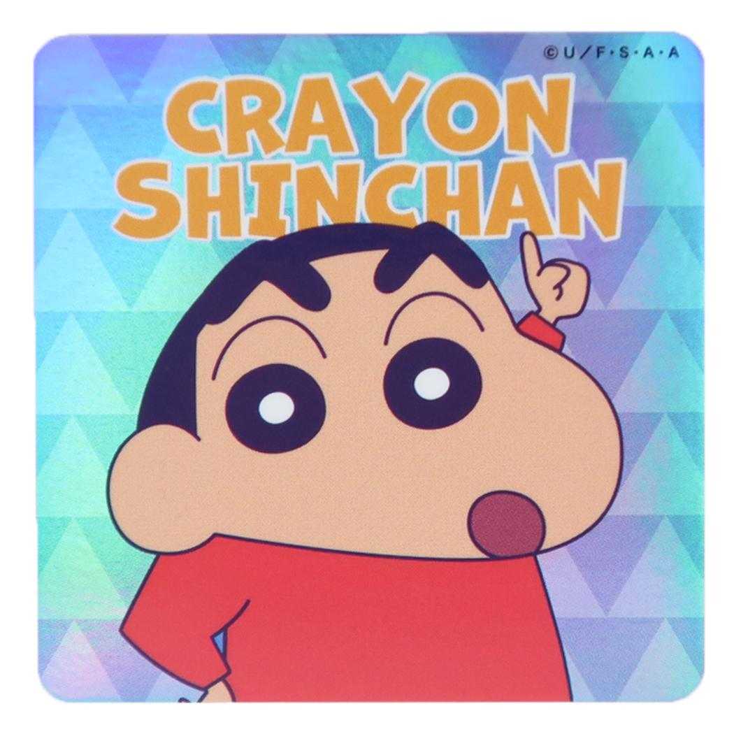 クレヨンしんちゃん ダイカットシール キラキラ キャラクターステッカー しんのすけ ポーズ スモールプラネット