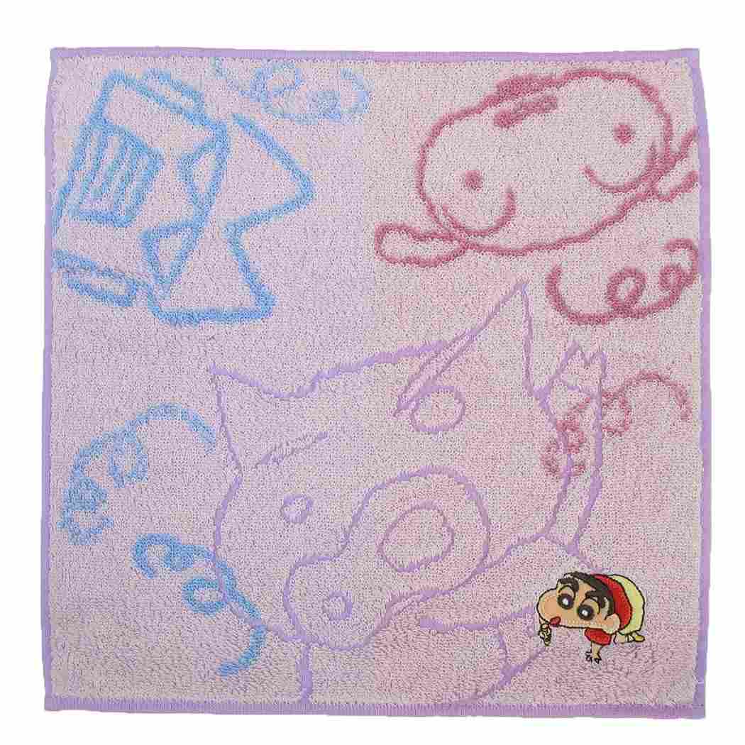 クレヨンしんちゃん ハンドタオル ミニタオル らくがき スモールプラネット