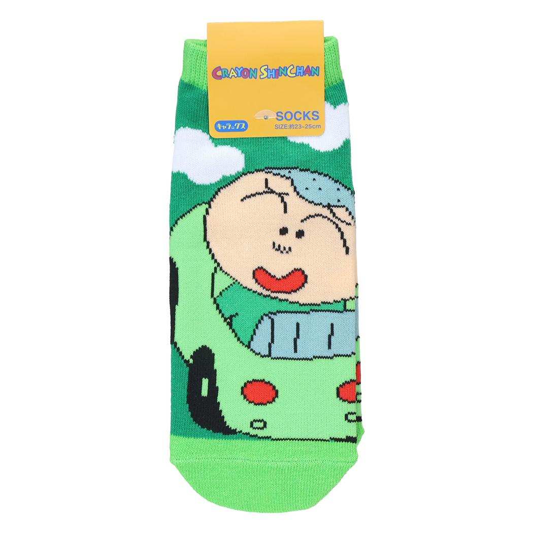 クレヨンしんちゃん 女性用靴下 レディースソックス マサオくん/車 スモールプラネット