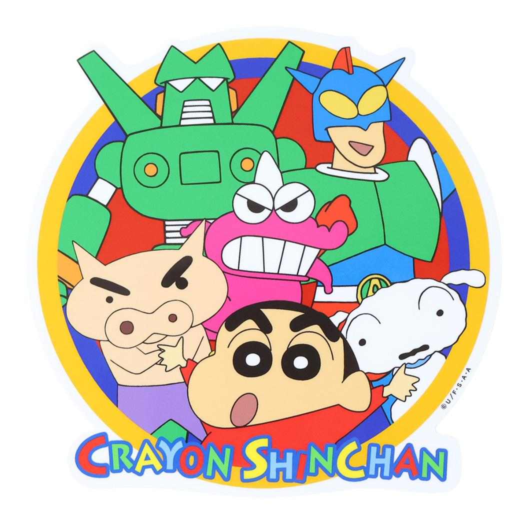 クレヨンしんちゃん ダイカットシール アウトドアステッカー オールスター スモールプラネット