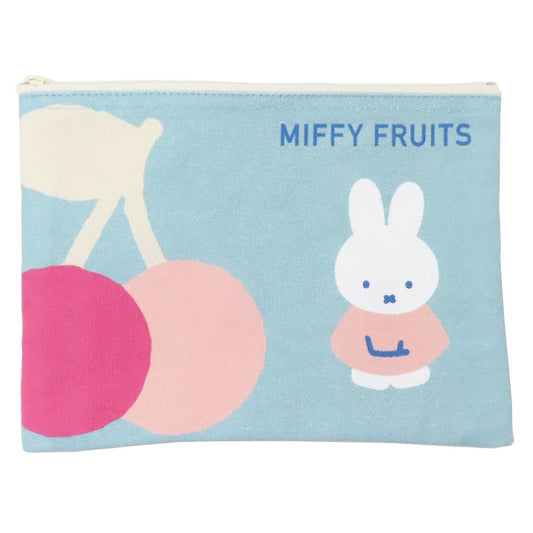 ミッフィー コスメポーチ フラットポーチ MIFFY FRUITS さくらんぼ ディックブルーナ スモールプラネット 小物入れ 絵本キャラクター グッズ メール便可 シネマコレクション