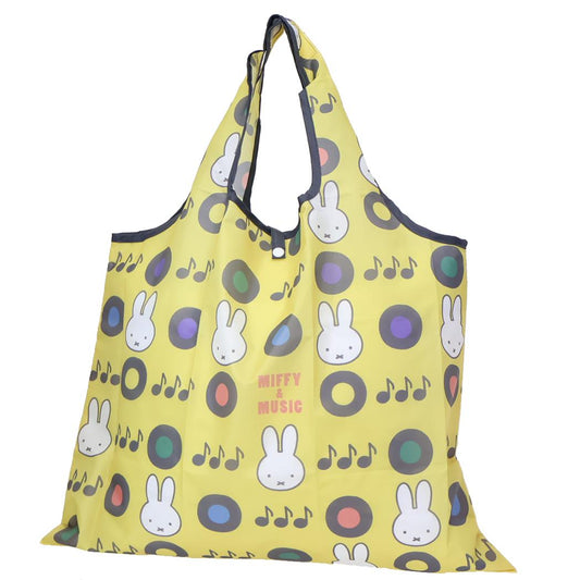 ミッフィー エコバッグ ショッピングバッグ ミッフィー＆ミュージック YE ディックブルーナ スモールプラネット お買い物かばん 絵本キャラクター グッズ メール便可 シネマコレクション