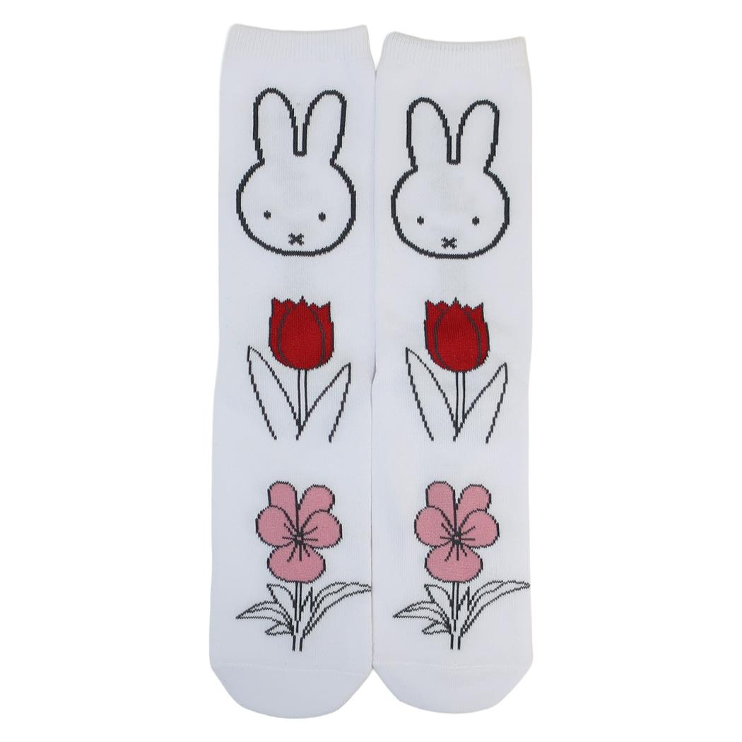 ミッフィー 女性用靴下 レディースハイソックス miffy bloom ディックブルーナ スモールプラネット キャラックス 女の子 絵本キャラクター グッズ メール便可 シネマコレクション