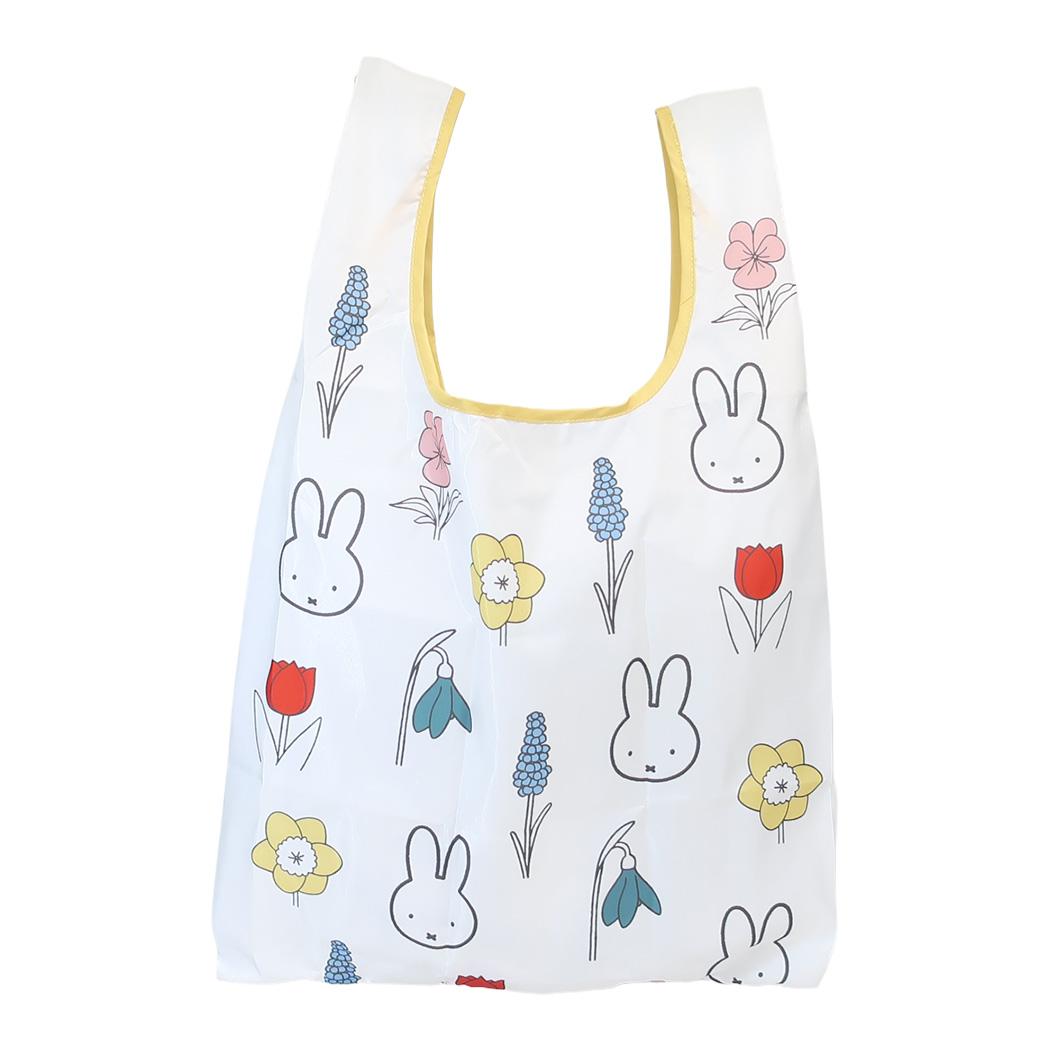 ミッフィー エコバッグ マルシェショッピングバッグ miffy bloom ディックブルーナ スモールプラネット 折りたたみ お買い物かばん 絵本キャラクター グッズ メール便可 シネマコレクション