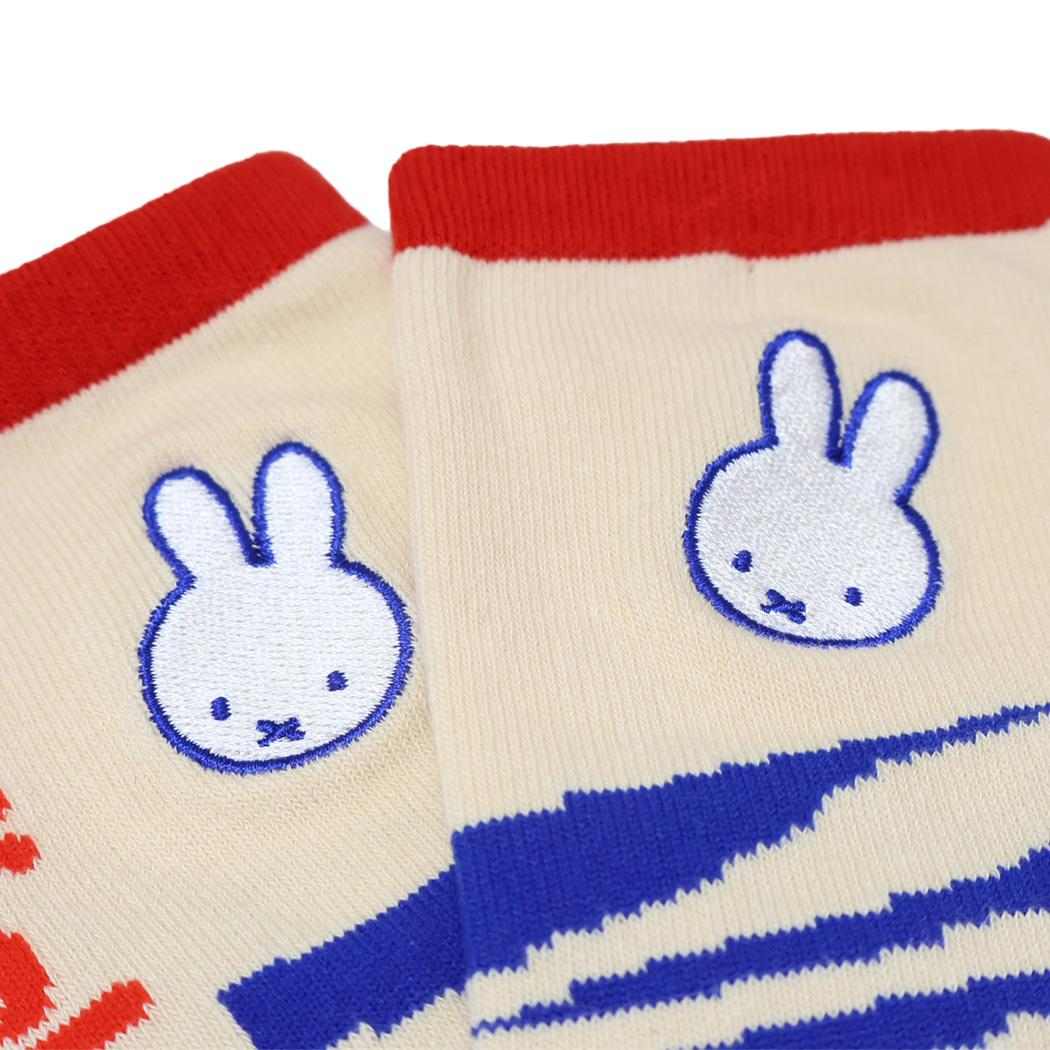 ミッフィー 女性用靴下 刺繍ソックス ゼブラ ディックブルーナ スモールプラネット