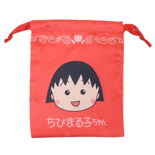 ちびまる子ちゃん 巾着袋 リボン巾着 フェイス スモールプラネット きんちゃくポーチ 小物入れ アニメキャラクター グッズ メール便可 シネマコレクション