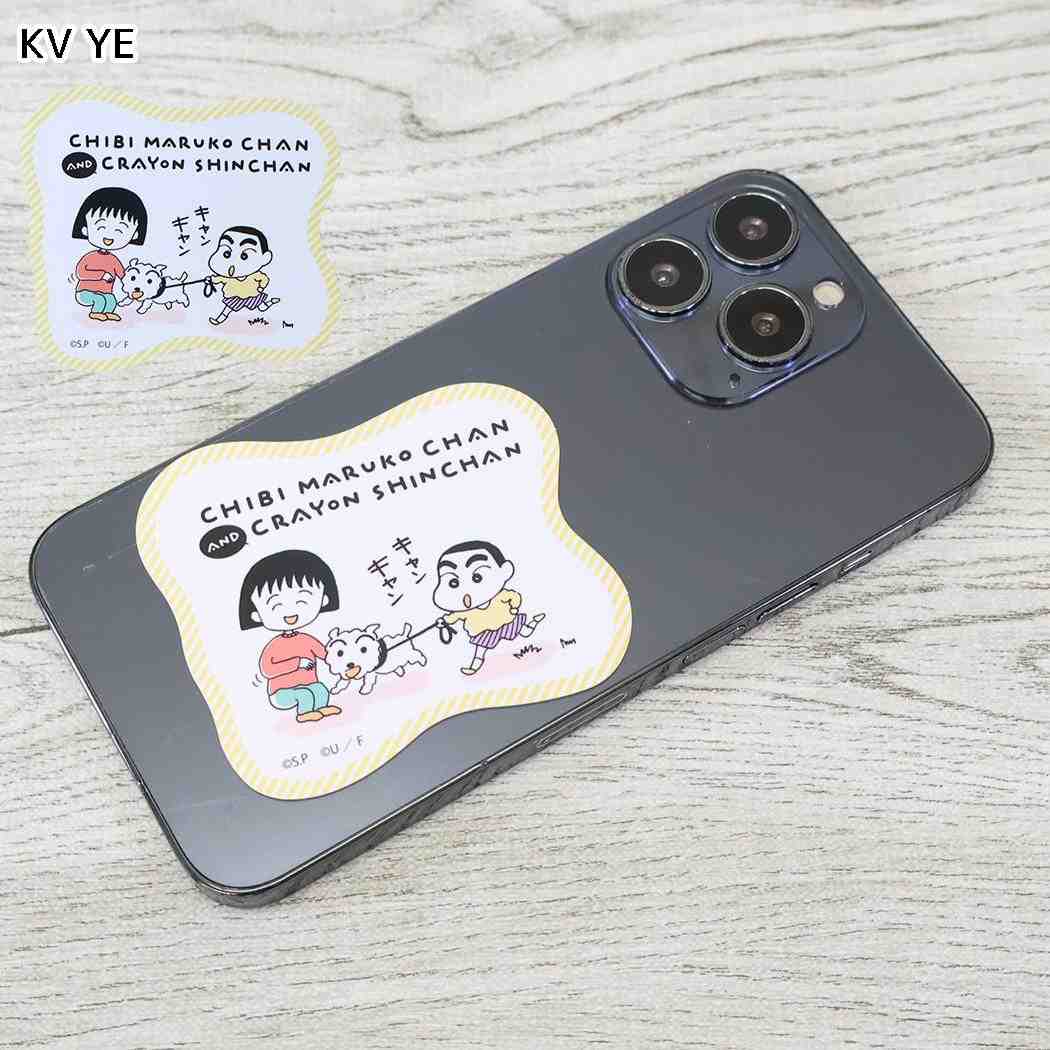 ちびまる子ちゃんxクレヨンしんちゃん ダイカットシール キャラクターステッカー KV YE スモールプラネット