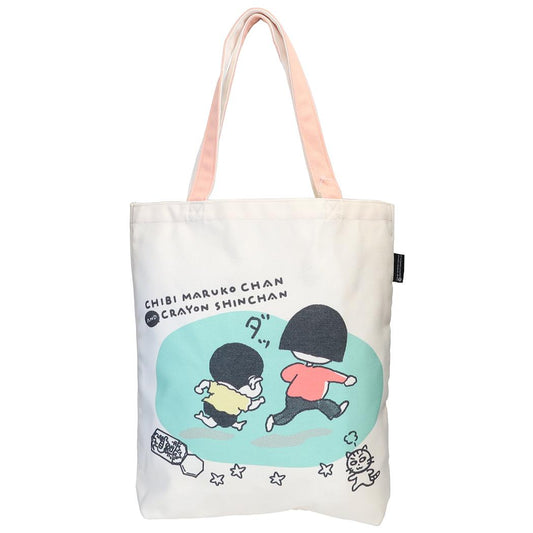 ちびまる子ちゃん×クレヨンしんちゃん 肩掛けバッグ グッディバッグ ダッ / グリーン スモールプラネット