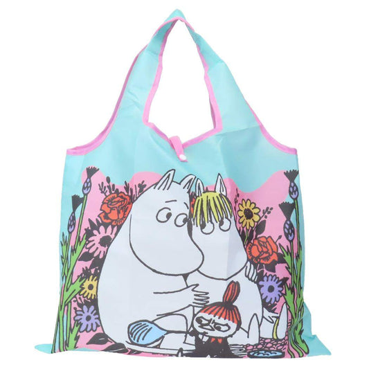 ムーミン エコバッグ ショッピングバッグA 花とシャボン玉 北欧 スモールプラネット お買い物かばん キャラクター グッズ メール便可 シネマコレクション
