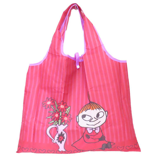 ムーミン エコバッグ 折りたたみショッピングバッグ リトルミイ 花瓶 北欧 スモールプラネット お買物かばん キャラクター グッズ メール便可 シネマコレクション