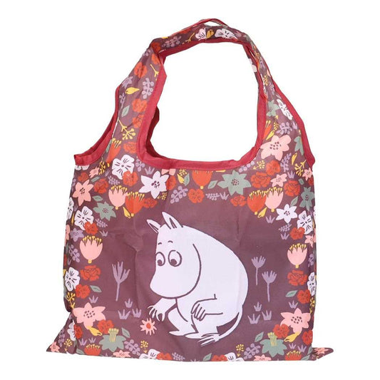 ムーミン エコバッグ ミニショッピングバッグA お花 ブラウン 北欧 スモールプラネット お買い物かばん キャラクター グッズ メール便可 シネマコレクション
