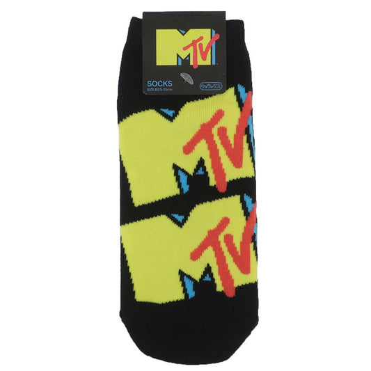MTV 女性用靴下 キャラックス レディースソックス ロゴ スモールプラネット 大人向け かわいい グッズ メール便可 シネマコレクション