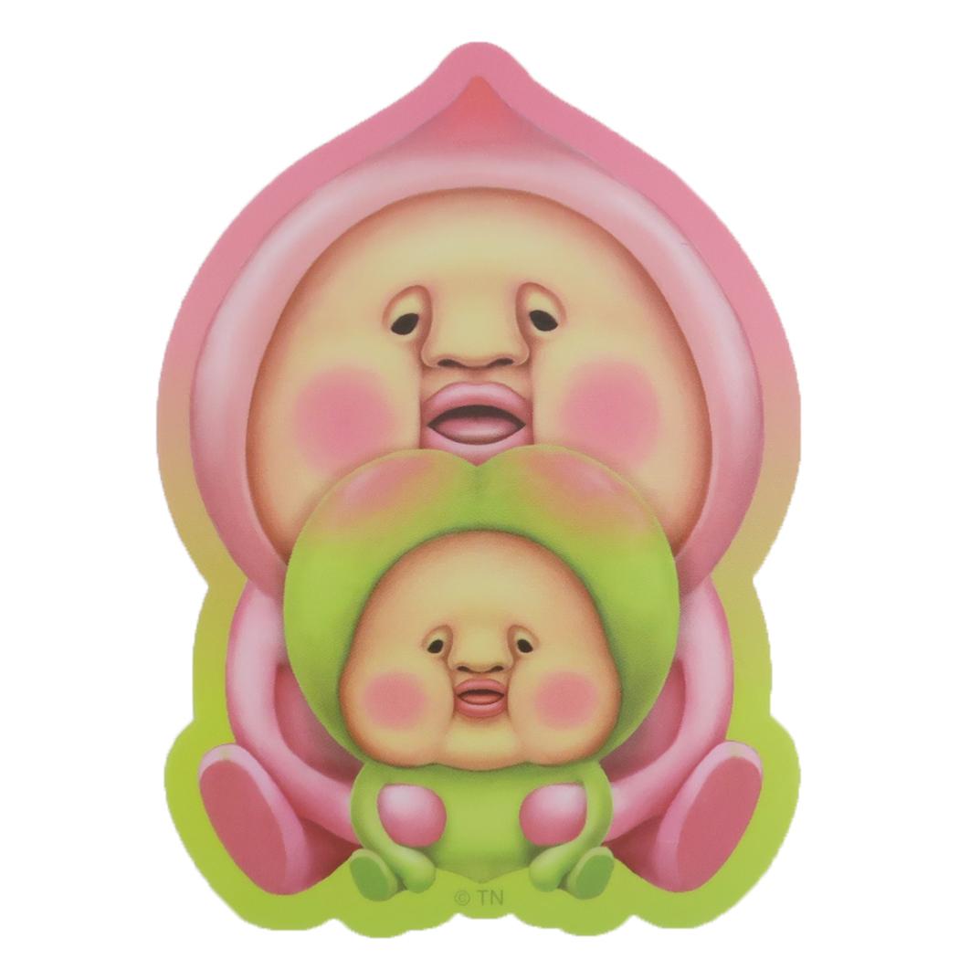 こびとづかん ダイカットシール キャラクターステッカー カクレモモジリとスモモノウチ スモールプラネット ダイカットビニールステッカー デコシール 耐水性 絵本キャラクター グッズ メール便可 シネマコレクション