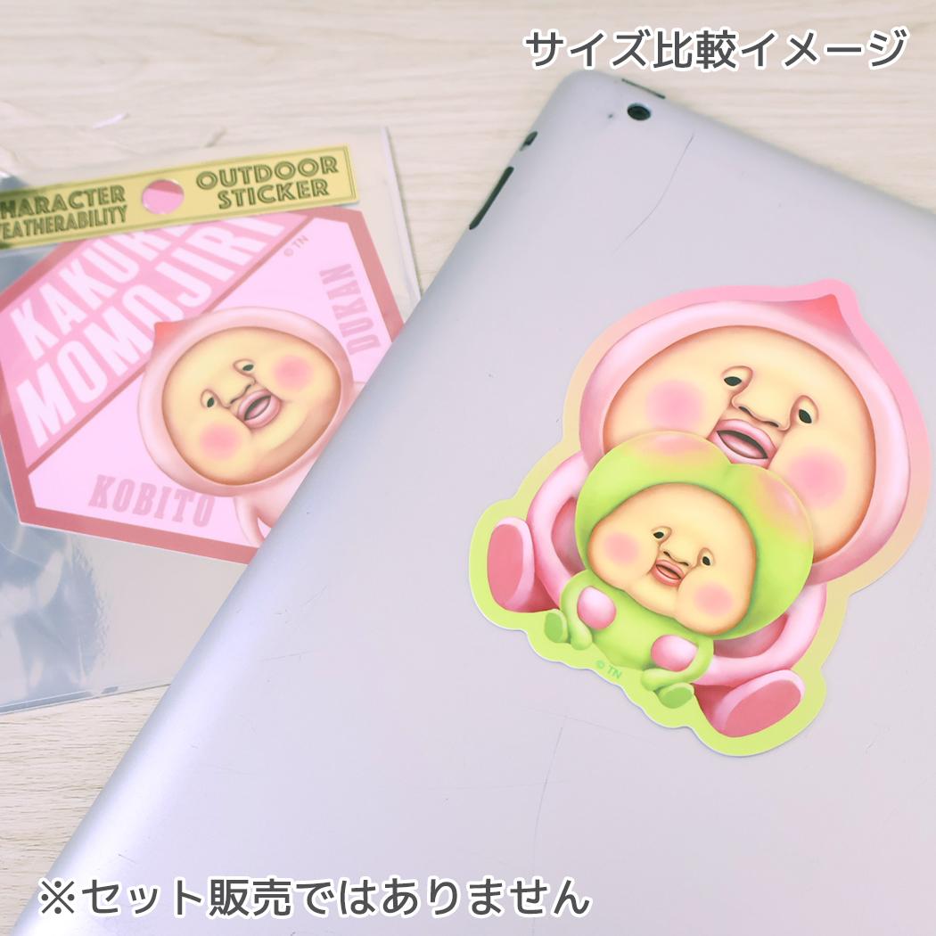 こびとづかん ダイカットシール アウトドアステッカー モモジリとスモモ スモールプラネット