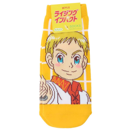 ライジングインパクト 女性用靴下 レディースソックス ガウェイン 少年ジャンプ スモールプラネット キャラックス 大人向け キャラクター グッズ メール便可 シネマコレクション