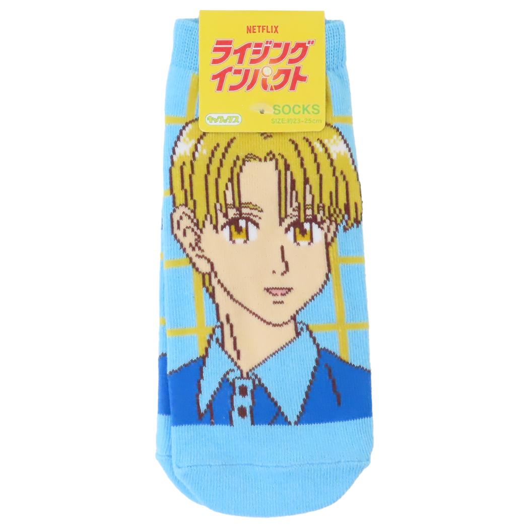ライジングインパクト 女性用靴下 レディースソックス リーベル 少年ジャンプ スモールプラネット キャラックス 大人向け キャラクター グッズ メール便可 シネマコレクション