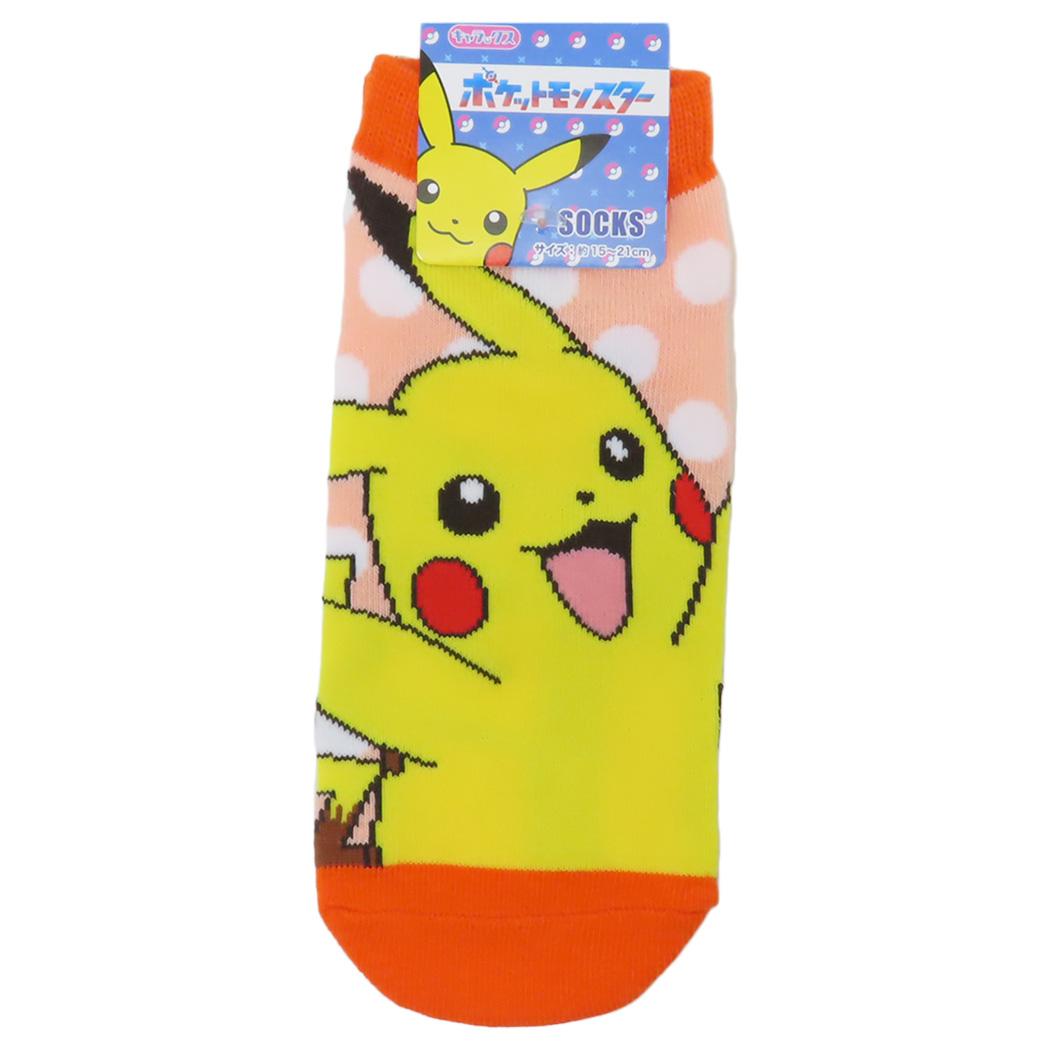 ポケットモンスター 小学生用靴下 キャラックス ジュニアソックス ピカチュウ ドット ポケモン スモールプラネット 子ども キャラクター グッズ メール便可 シネマコレクション