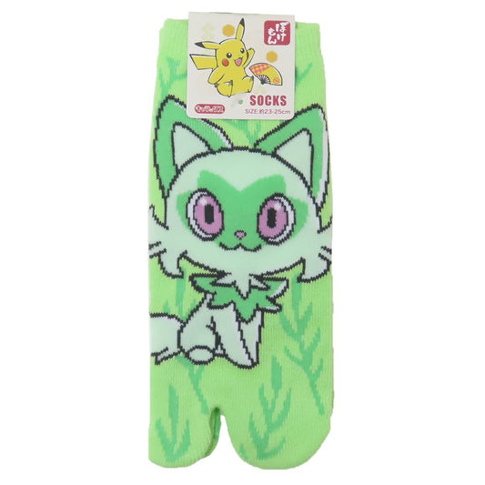 ポケットモンスター 女性用靴下 足袋ソックス ニャオハ モダン ポケモン スモールプラネット キャラックス 大人向け キャラクター グッズ メール便可 シネマコレクション