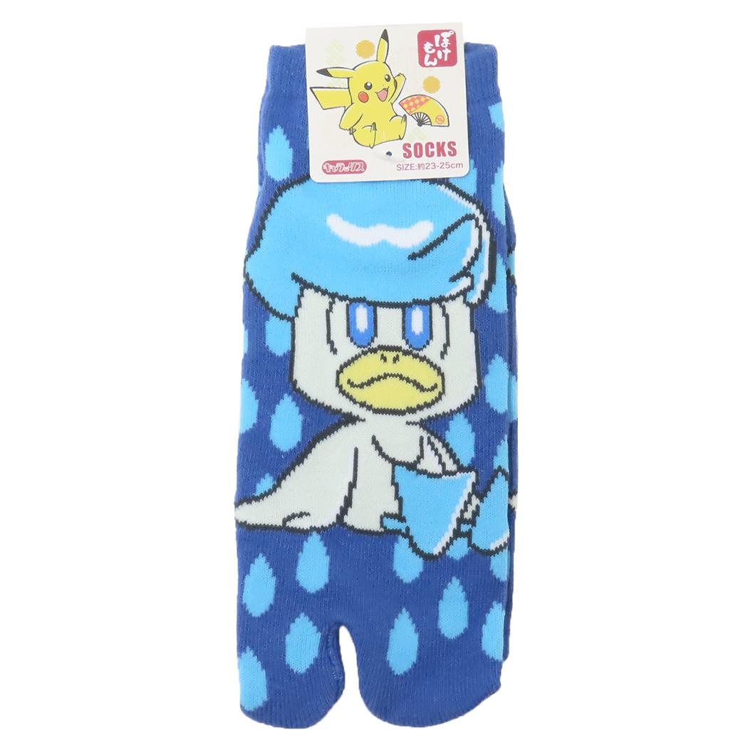ポケットモンスター 女性用靴下 足袋ソックス クワッス モダン ポケモン スモールプラネット キャラックス 大人向け キャラクター グッズ メール便可 シネマコレクション