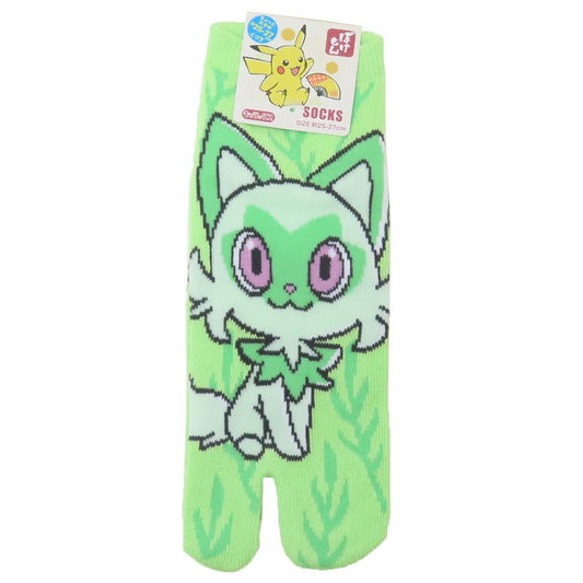 ポケットモンスター 男性用靴下 足袋ソックス ニャオハ モダン ラージ ポケモン スモールプラネット キャラックス 大人向け キャラクター グッズ メール便可 シネマコレクション