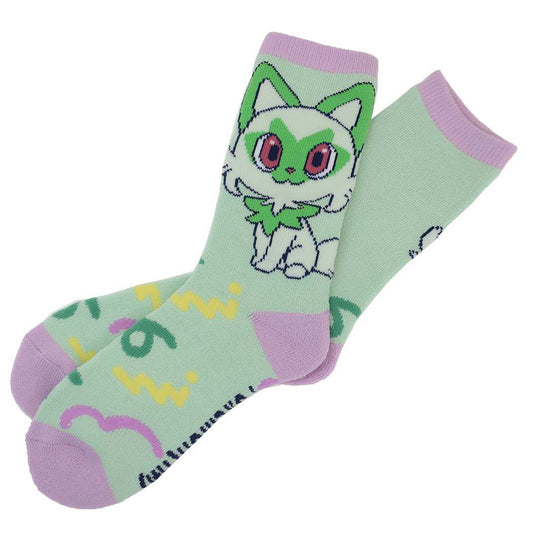 ポケットモンスター 女性用防寒室内靴下 ぽっかぽかルームソックス ニャオハ ポップ ポケモン スモールプラネット ウォーマー雑貨 キャラクター グッズ シネマコレクション