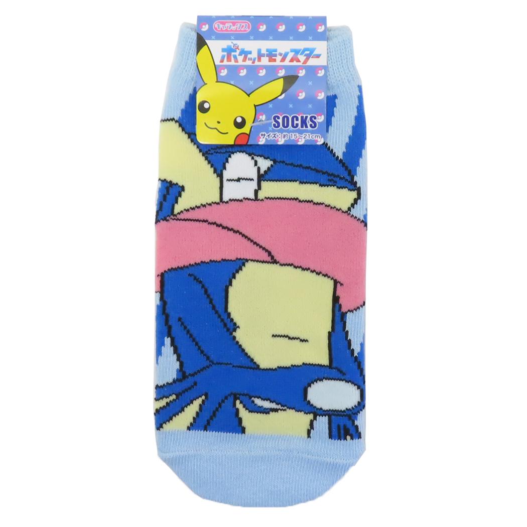 ポケットモンスター 小学生用靴下 ジュニアソックス ゲッコウガ ストライプ ポケモン スモールプラネット キャラックス 子ども キャラクター グッズ メール便可 シネマコレクション