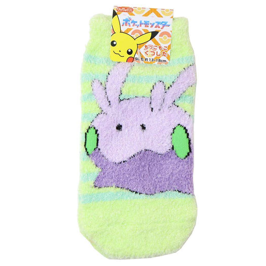 ポケットモンスター 子ども用防寒室内靴下 もっこもこ靴下 ヌメラ ボーダー キッズ ポケモン スモールプラネット ウォーマー雑貨 キャラクター グッズ メール便可 シネマコレクション