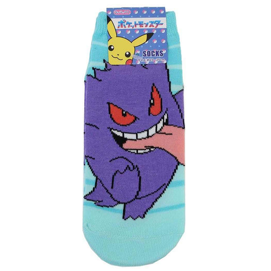 ポケットモンスター 女性用靴下 レディースソックス ゲンガー ボーダー ポケモン スモールプラネット キャラックス 大人向け キャラクター グッズ メール便可 シネマコレクション