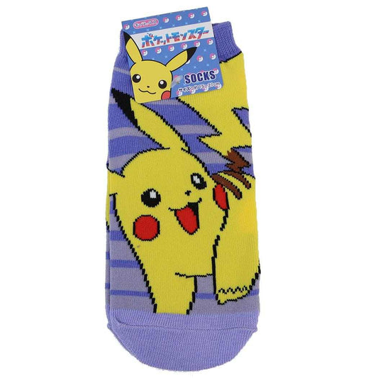 ポケットモンスター 小学生用靴下 ジュニアソックス ピカチュウ ボーダー ポケモン スモールプラネット キャラックス 子ども キャラクター グッズ メール便可 シネマコレクション