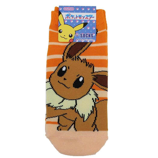 ポケットモンスター 小学生用靴下 ジュニアソックス イーブイ ボーダー ポケモン スモールプラネット キャラックス 子ども キャラクター グッズ メール便可 シネマコレクション