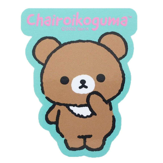 リラックマビッグシールダイカットビニールステッカーPlainRilakkumaチャイロイコグマサンエックススモールプラネットデコシール耐水性キャラクターグッズメール便可シネマコレクション