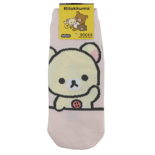 リラックマ 女性用靴下 キャラックス レディースソックス コリラックマ PK ピンク サンエックス スモールプラネット 大人向け キャラクター グッズ メール便可 シネマコレクション