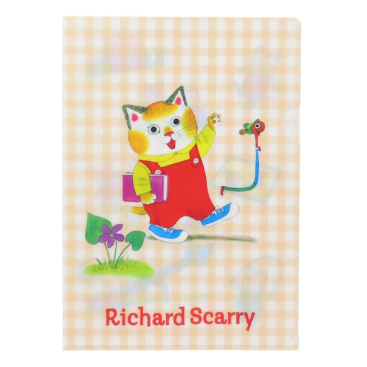 リチャードスキャリー クリアフォルダー B5 シングルクリアファイル ハックル スモールプラネット 新学期準備文具 絵本キャラクター グッズ メール便可 シネマコレクション