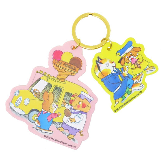 リチャードスキャリー キーリング カラーアクリルキーホルダー アイスクリーム スモールプラネット アクキー 絵本キャラクター グッズ メール便可 シネマコレクション