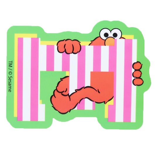 セサミストリート ダイカットシール キャラクターステッカー エルモ ちらり Sesame Street スモールプラネット デコシール 耐水性 日本製 キャラクター グッズ メール便可 シネマコレクション