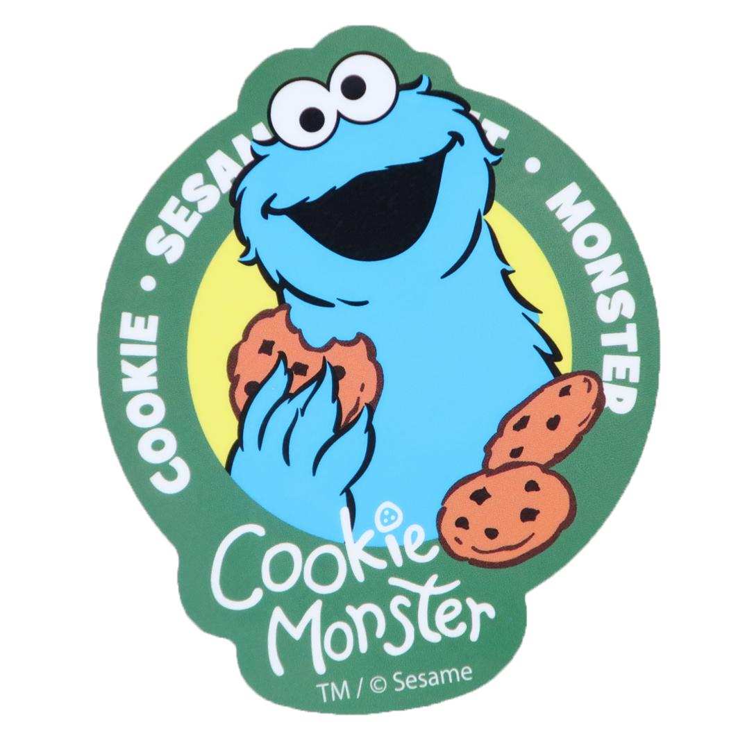 セサミストリート ダイカットシール キャラクターステッカー クッキーモンスター サークル Sesame Street スモールプラネット デコシール 耐水性 日本製 キャラクター グッズ メール便可 シネマコレクション