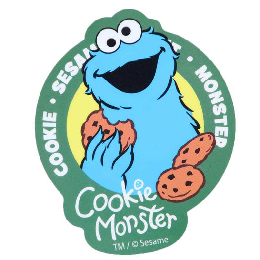セサミストリート ダイカットシール キャラクターステッカー クッキーモンスター サークル Sesame Street スモールプラネット デコシール 耐水性 日本製 キャラクター グッズ メール便可 シネマコレクション