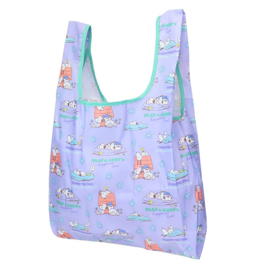 スヌーピー エコバッグ マルシェショッピングバッグ nap time ピーナッツ スモールプラネット 折りたたみ お買い物かばん キャラクター グッズ メール便可 シネマコレクション
