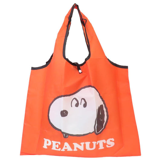 スヌーピー エコバッグ ショッピングバッグ フェイス OR ピーナッツ スモールプラネット お買い物かばん キャラクター グッズ メール便可 シネマコレクション