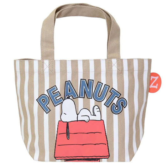 スヌーピー ランチバッグ カラーマチ付バッグ ストライプ BG ピーナッツ スモールプラネット お弁当かばん キャラクター グッズ メール便可 シネマコレクション