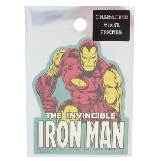アイアンマンステッカーダイカットビニールシールグリーンMARVELスモールプラネットデコシール耐水キャラクターグッズメール便可