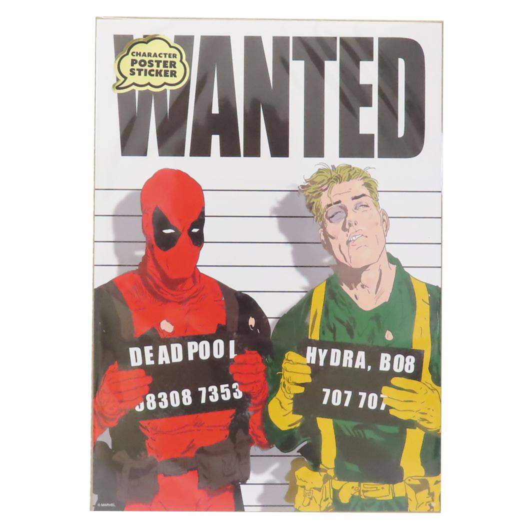 デッドプール ウォールデコステッカー ポスターステッカー MARVEL スモールプラネット ビッグシール デコレーション キャラクター グッズ メール便可