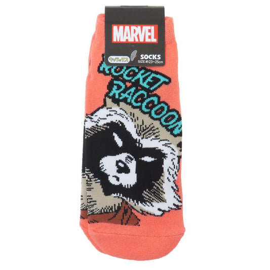ガーディアンズオブギャラクシー 女性用靴下 レディースソックス ロケット ロゴ OR MARVEL スモールプラネット キャラックス 大人向け キャラクター グッズ メール便可