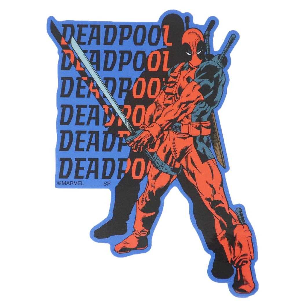 デッドプール ダイカットシール キャラクターステッカー BL ロゴ MARVEL スモールプラネット ダイカットビニールステッカー デコシール 耐水性 キャラクター グッズ メール便可
